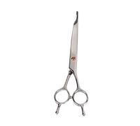 Qukaim Dog Grooming Scissor 7.7in, Stainl Steel Downward Curved Pet Cutting Shear for Dogs and Cats, Pet Thinning Shear, Pet Trimming Shear