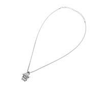 Qukaim Dog Splice Necklace Alloy Owner and Pet Pair Dog Bone Splicing Necklace, 2 Split Pendants, Commemorative Box for Pet Ashes, Dog Tag Chain, Ideal for Pet Owners