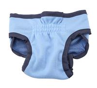 Qukaim Dog Underwear Dog Polyester Pants, Blue M, Female Dog Underwear, Dog Physiological Pant, Sanitary Diaper for Pets, Comfortable Fit, Ideal for Dog Care