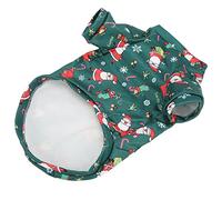 Qukaim Dog Xsmas Costume Pet Sweater Clothes, Red Santa Cartoon Printing, Warm Dog Christmas Costume, Breathable Material, XS to XL Sizes, Suitable for Small Pets, Holiday Apparel