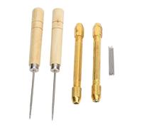 Qukaim Doll Hair Making Tool Doll Hair Rooting Holders, 2 Pcs, Includes 10 Pcs 0.6mm Needles, DIY Doll Hair Reroot Making Tool with Awl, Ideal for Doll Hair Styling and Wig Rooting