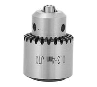 Qukaim Drill Chuckwith Key 0.3-4mm JT0 Taper Mounted Key Type Mini Drill Chuck Adapter with Key, Compatible with 3-16mm Electric Drill, Precision Tool for Drilling
