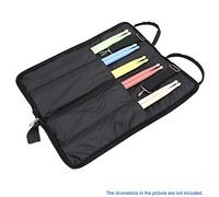 Qukaim Drum Sticks SLADE Padded Drum Stick Bag, Water-Resistant Oxford Cloth Case with Shoulder Strap, Thickened Design, for Musicians and Drummers, Black