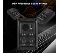 Qukaim DSP Resonance Sound Pickup Guitar Piezo Pickup End Button Transducer, Acoustic Guitar Violin Ukulele Mandolin Accory, Guitar Parts, Easy Installation