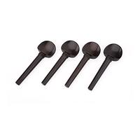 Qukaim Ebony Cello Peg Cello Pegs Tuning Kit, 4 Pcs Ebony Wood Cello Tuning Pegs, Bow Clip Fixed Grip Handle, Accory Set for 4/4 Cello Musical Instruments Parts