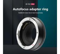 Qukaim EF-FX1 Pro Auto Focus Lens Mount Adapter, Type-C With Aperture Adjustment Ring, Compatible With Canon EF/EF-S Lenses For Fuji X-T3 X-T30 X-T20 X-T100 X-E2 X-E3 Cameras