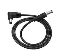 Qukaim effectorspowerline 1 Way Right Angle Daisy Chain Power Line Cable, 18V 2A for Guitar Effects Pedals, 23.6 ft Wire Length, Power Supply Cord, Right Angle Connector