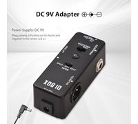 Qukaim effectspedalforelectricguitar Mini Guitar DI Box, Ultra Low Distortion Effects Pedal, Balanced and Unbalanced DC 9V, 6.35mm Input/Output Interface for Electric Guitar