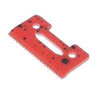Qukaim Electric Clipper Ceramic Blade Ceramic Hair Clipper Cutter Blade, 49pcs Replacement Ceramic Clipper Blade with Incisive Teeth for Electric Trimmer, Red