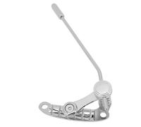 Qukaim Electric Guitar Vibrato Bridge Tailpiece Electric Guitar Vibrato Bridge Tailpiece, Zinc Alloy Stop Bar Tailpiece for LP SG Guitar, Silver Finish, Compatible with Electric Guitar Accories