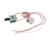 Qukaim Electric Guitar Wiring Harn Kit Electric Guitar Wiring Harn Prewired Kit, 3 Way Toggle Switch, 250K Potentiometer, Output Jack, Complete Wiring Set for Electric Guitars