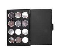 Qukaim Empty Eye Shadow Palette 12 Color Waterproof Empty Makeup Palette, Magnetic DIY Eye Shadow Palette, Empty Eye Shadow Box for Customization, 5.5 x 4.5 in, Ideal for Makeup Artists