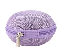 Qukaim ential Oil Organizer 130ml USB LED Mini Essential Oil Diffuser, Portable Essential Oil Storage Case with 7 Slots, Organizer Holder Container for Office Desktop, Purple Humidifier