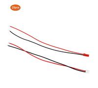 Qukaim Extension Wire Cable 50Pcs 2Pin Extension Wire Cable, Universal Female Male Electric Guitar Accories, 21cm Length, Suitable for Various Applications