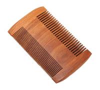 Qukaim Fine Toothed Comb Wooden Beard Comb, Double-Sided Lice Comb, Fine Toothed Grate Comb for Grooming, Australian Rosewood, Portable Design