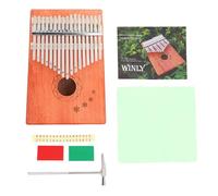 Qukaim Finger Thumb Piano 17 Key Snowflake Pattern Mahogany Kalimba Thumb Piano, Includes Bag and Tuning Hammer Kit, Portable Finger Musical Instrument, 22.5 x 14.5 x 3.5 cm