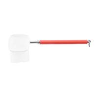 Qukaim Fish Skimming Net Extendable Telescopic Fish Shrimp Skimming Net, Red Square, Ideal for Aquarium Fish Tank and Pond, Lightweight, Adjustable Length for Easy Use