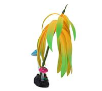 Qukaim Fish Tank Accories Silicone Coral Plant Decorations, Glowing Artificial Ornament, Fluorescent Plant for Aquarium Decoration, Fish Tank Accories, 30 cm Long, Vibrant Colors