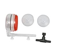 Qukaim Fish Tank Bubble Diffuser Kit Aquarium Bubble Diffuser Kit, Clear Acrylic Oxygenation System with Control Valve for Planted Tanks, Fish Tank Air Refiner, Easy Installation