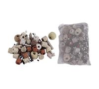 Qukaim Fish Tank Filter Media Aquarium Bio Balls Ceramic Rings Set, 10 in 1 Activated Carbon Biological Filter Media for Fish Tank and Pond, Effective Filtration Supplies