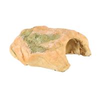 Qukaim Fish Tank Shelter Decoration Fish Hiding Cave, Fadel Vivid Resin Shelter Decoration for Fish Tank, Reptile Rock Hide Cave, Comfortable Aquarium Decor, 6.5 x 5.5 x 4.5 in