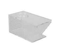 Qukaim Fish Trap Catcher Box Acrylic Aquarium Fish Tank Crab Trap Catcher Box, One Way Trap Box for Freshwater Fish, 12 x 6 x 6 in, Clear Design for Easy Viewing
