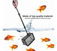 Qukaim Fishing Landing Tool Titanic Lost Wrecked Boat Ship Aquarium Decoration Ornament, Retractable Fishing Landing Net, Floating Objects Cleaning Tool, Square Goldfish & Shrimp Net