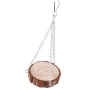 Qukaim Flannelette Pet Hamster Warm Hammock, Hanging Sleeping Nest House Swing Bed for Squirrel, Guinea Pig, Parrots, Rose Red, Wooden Swing Toy, Small Size