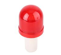 Qukaim Flashing Warning Light, LED Strobe Beacon, Emergency Vehicle Lamp, 12V, Portable, Durable ABS Design, Red, AAA Battery Powered, Cone Mount, 9cm/3.5in Total Length