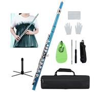 Qukaim Flute Irish Whistle C Key, 6-Hole Tin Whistle for Beginners to Experts, Wind Musical Instrument, Ideal for Piccolo and Ottavino Players, Suitable for All Skill Levels