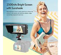 Qukaim Fotga E50S 4K On-Camera Field Monitor, 5-Inch Touch IPS Screen, 2500 Nits Brightn, HDMI & 3G-SDI, 3D LUT, USB Upgrade for DSLR Camera & Camcorder