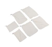 Qukaim Fruit Storage Bag 6PCS Fruit Drawstring Bag, Reusable Mesh Grocery Storage Bags, Single Drawstring Food Filter Bags for Fruits, Eco-Friendly, 30 x 40 cm