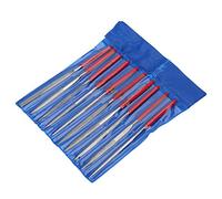 Qukaim Guitar Accory Guitar Bridge Saddle Nut Files Set, Includes Grinding Stone and Screw Nuts, Tool Care Kit for Inside Cleaning, Blue