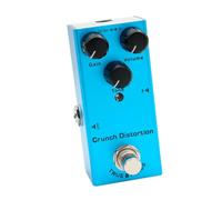 Qukaim Guitar Effect Pedal Electric Guitar Effect Pedal, Mini Single Effect Pedal with True Bypass, Crunch Distortion, Portable Design, Blue