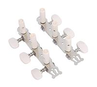 Qukaim Guitar Marker Leather Guitar Picks Holder Case Bag, Guitar Shape with Key Ring, Includes 5pcs Celluloid Guitar Picks, Folk Guitar Parts, Acoustic Guitar Inlay Dot Accories