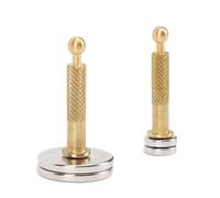 Qukaim Guitar Panel Repair Tools Guitar Panel Repair Magnets, 1 Pair, Round Base Magnets with Handle for Top Cracks, Acoustic Guitar Repair Tools, Magnetize Pickups