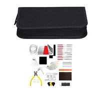 Qukaim Guitar Repairing Tool Kit Guitar Repairing Tool Kit, Polishing and Maintenance Tools for Acoustic Guitar, Ukulele, Bass, Banjo, Complete Set of Guitar Accories