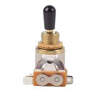Qukaim Guitar3 Way Toggle Switch 3 Way Toggle Switch, Enclosed Replacement Part for LP Style Electric Guitar, Black Tip, Compatible with Various Electric Guitar Models