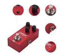 Qukaim guitareffectspedal Classic British Distortion Pedal, Mini Guitar Distortion Effector, True Bypass, Metal Shell, DC 9V, 6.35mm Input/Output Interface, Electric Guitar Effects Pedal
