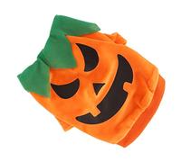 Qukaim Halloween Dog Shirt Halloween Dog Shirt, Cute Pumpkin Ghosts Soft Elastic Pet Cosplay Clothes for Small Medium Dogs and Cats, Orange, Size L