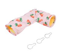 Qukaim Hamster Tunnel Bed, Small Pet Corner Hideaway Tunnel Bed for Hamster, Guinea Pig, Ferret & Sugar Glider, Ideal Small Pet Tunnel Nest, 30 cm Long