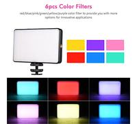 Qukaim Handheld Full Color RGB Light Wand Stick, Portable Bi-Color Temperature 3000K-6500K, Dimmable Brightn, 9 Scene Effects, Mini LED Photography Fill Light, Rechargeable, Adjustable