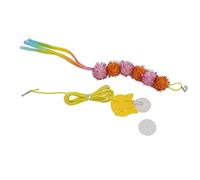 Qukaim Hanging Door Bouncing Cat Toy Door Hanging Cat Toy, Bouncing Cat Toy with Orange Glitter Caterpillar, Catnip Balls, Interactive Fun for Cats and Kittens, Stress Relief, Halloween Theme