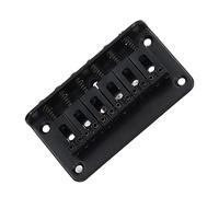 Qukaim Hardtail Saddle Bridge Hardtail Saddle Bridge 6 String, 78mm Zinc Alloy Copper Electric Guitar Bridge for Replacement, Silver, Metal Guitar Tailpiece, Musical Instrument Accories