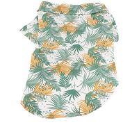 Qukaim Hawaii PuppyT Shirts Pet Hawaiian Shirt, Summer Dog T Shirt, Hawaiian Style Pet Costume for Small and Medium Dogs and Cats, Cool Clothes for Pets, Lightweight and Comfortable, Various Sizes