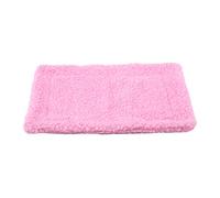 Qukaim Hedgehog Guinea Pig Bed Mat, Rectangular Plush Cushion for Hamsters, Warm Pet Nest, Pink, 60 x 40 cm, Pet Supplies