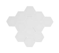 Qukaim Hexagonal Splicing Lamp Hexagonal Light Panel, 12 Sets RGB LED Music Rhythm Synchronization Lights, BT App and Remote Control, 16 Million Colors, Geometry Splicing Lamp