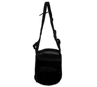Qukaim Horse Feed Bag, Spill Proof Design Mesh Nose Feed Bag with Adjustable Strap for Feeding Grain Powder Supplement, Black, Horse Grain Bag, 30 x 25 cm