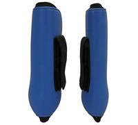 Qukaim Horse Leg Boots, 1 Pair PU Shell Neoprene Secure Tendon Boots for Jumping, Equestrian Competition, Blue, Front Legs, Size M, Horse Protection Equipment
