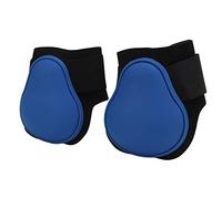 Qukaim Horse Tendon Boots, 1 Pair Soft PU Shell Boots for Hind Legs, Easy to Stick, Prevent Slipping, XL Size, Horse Tendon Front Boots, Fetlock Guard, Horse Supplies